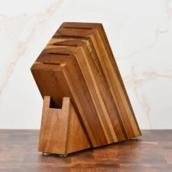 Yaxell Ketu SG2 7 Piece Acacia Slim Knife Block Set -Zwilling Shop DSC 3729