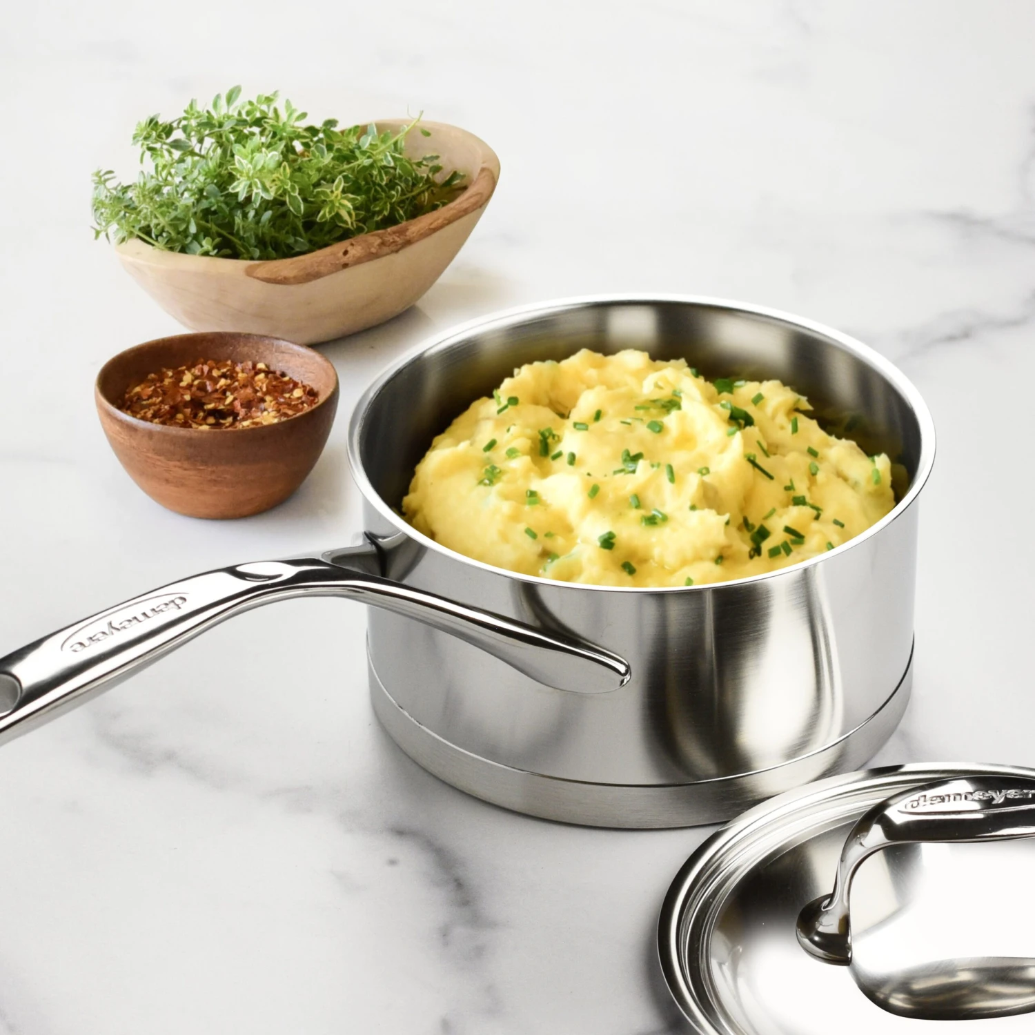 Demeyere Atlantis 1.6-quart Stainless Steel Saucepan 4 Demeyere Atlantis 1.6-quart Stainless Steel Saucepan - Image 2