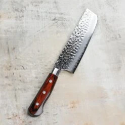 Takayuki Hammered Damascus 6.3" Nakiri -Zwilling Shop DSC 4049