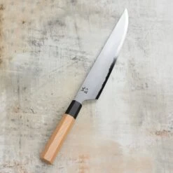 Takayuki X Itsuo Doi Homura Aogami #2 9.4" Sujihiki With Saya -Zwilling Shop DSC 4092