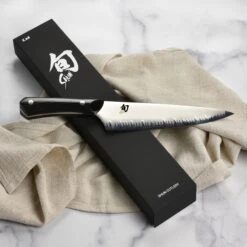 Shun Narukami Blue #2 Carbon Steel 8" Chef's Knife -Zwilling Shop DSC 4227