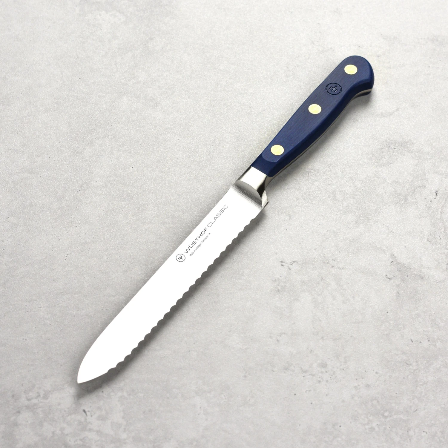 Wusthof Classic 5" Wild Blueberry Serrated Utility Knife 3 Wusthof Classic 5" Wild Blueberry Serrated Utility Knife