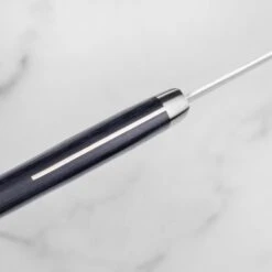 Masutani VG10 Damascus 6.7" Tall Nakiri, Blue Handle -Zwilling Shop DSC 4501