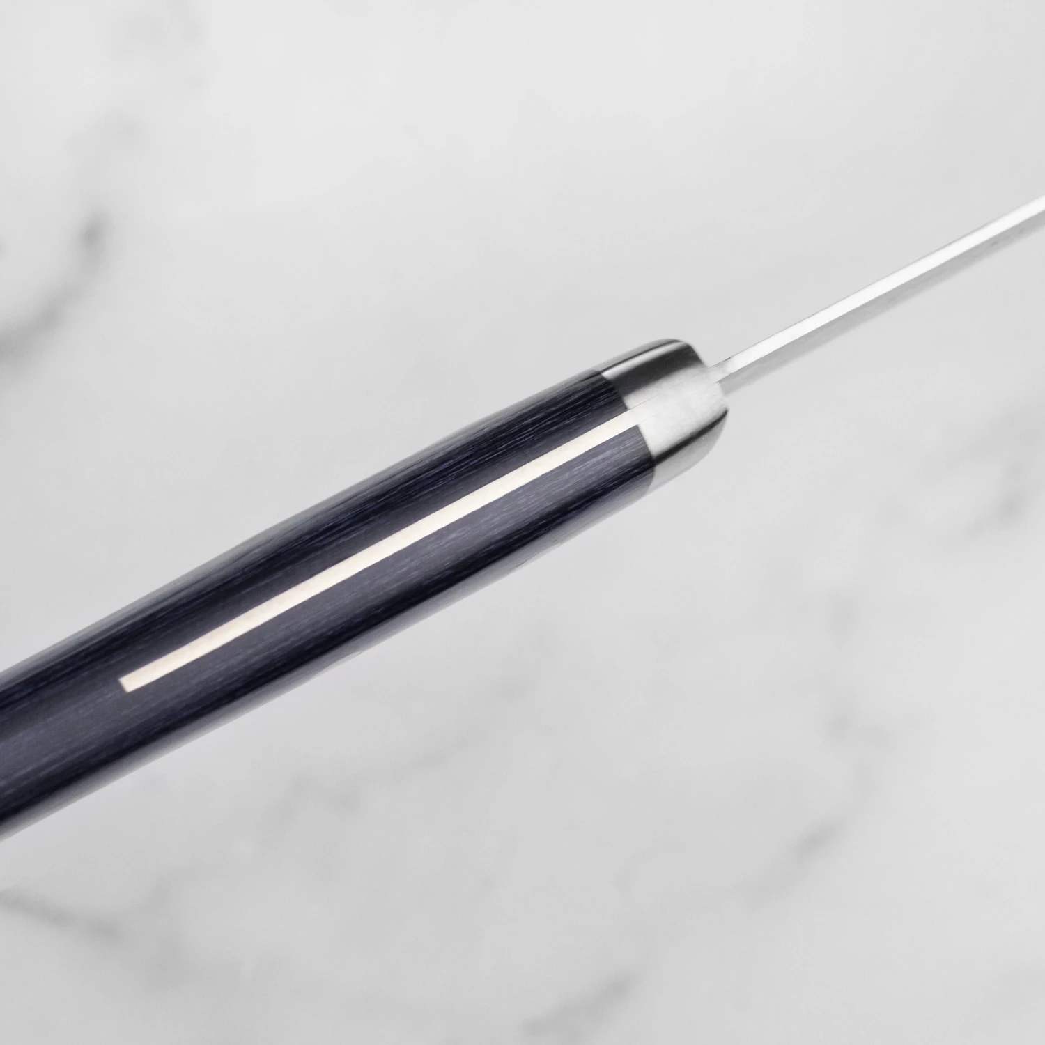 Masutani VG10 Damascus 7" Gyuto, Blue Handle 5 Masutani VG10 Damascus 7" Gyuto, Blue Handle - Image 3