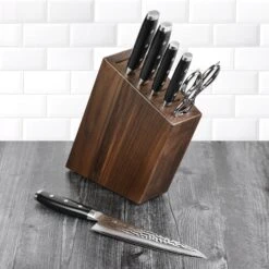 Enso HD 7 Piece Walnut Knife Block Set