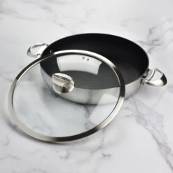 Scanpan CX+ 5.5-quart Stainless Steel Nonstick Braiser -Zwilling Shop DSC 4558