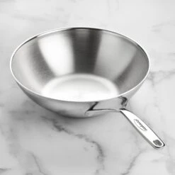 Demeyere 5-Plus 11.8" Stainless Steel Flat Bottom Wok -Zwilling Shop DSC 4654