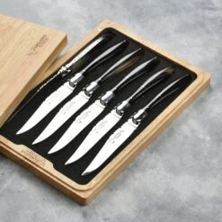 Laguiole En Aubrac 6 Piece Stainless Steel Steak Knife Set With Solid Horn Handles -Zwilling Shop DSC 4676 76ff5906 5b60 480d a96e 7cda168df27b