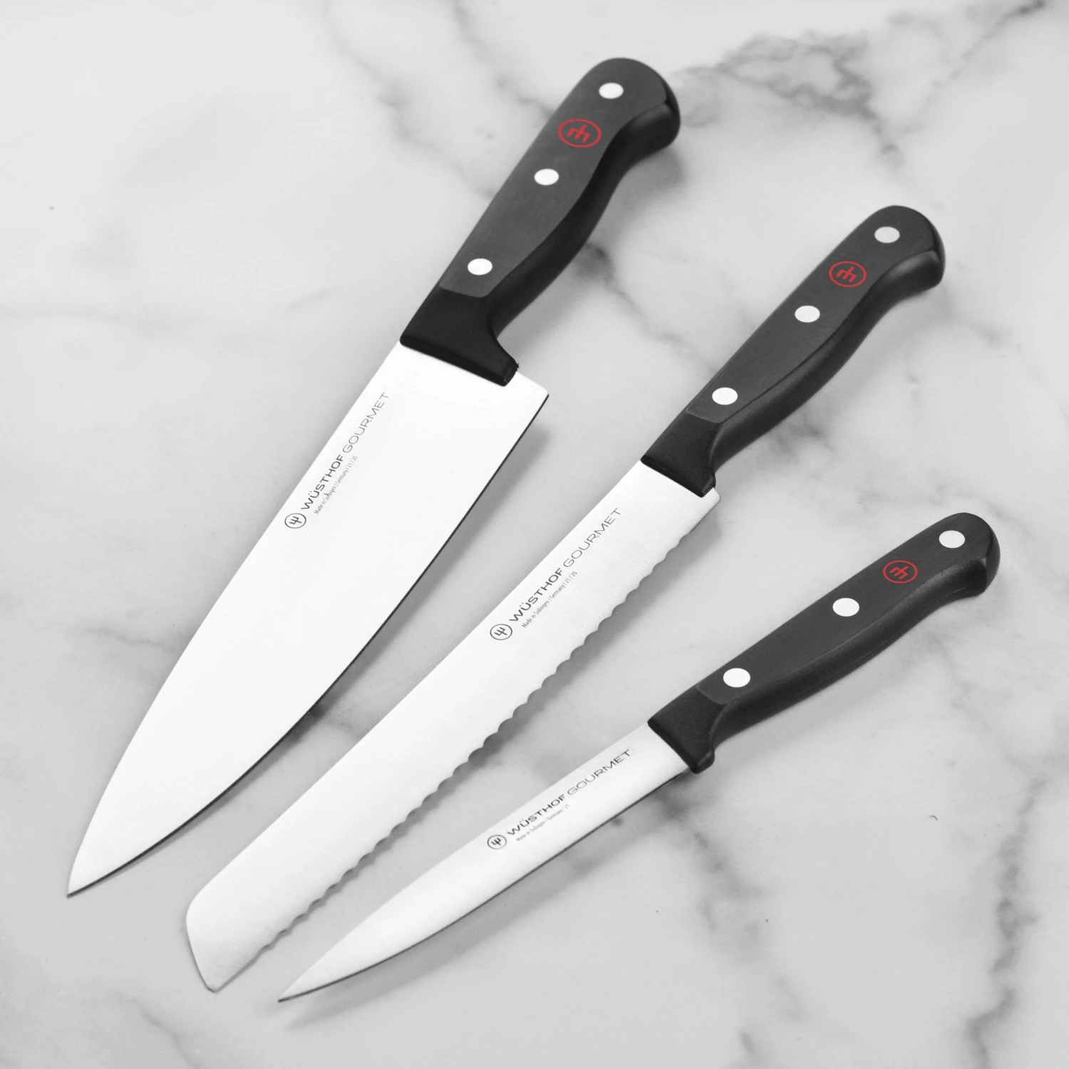Wusthof Gourmet 3 Piece Knife Set 3 Wusthof Gourmet 3 Piece Knife Set