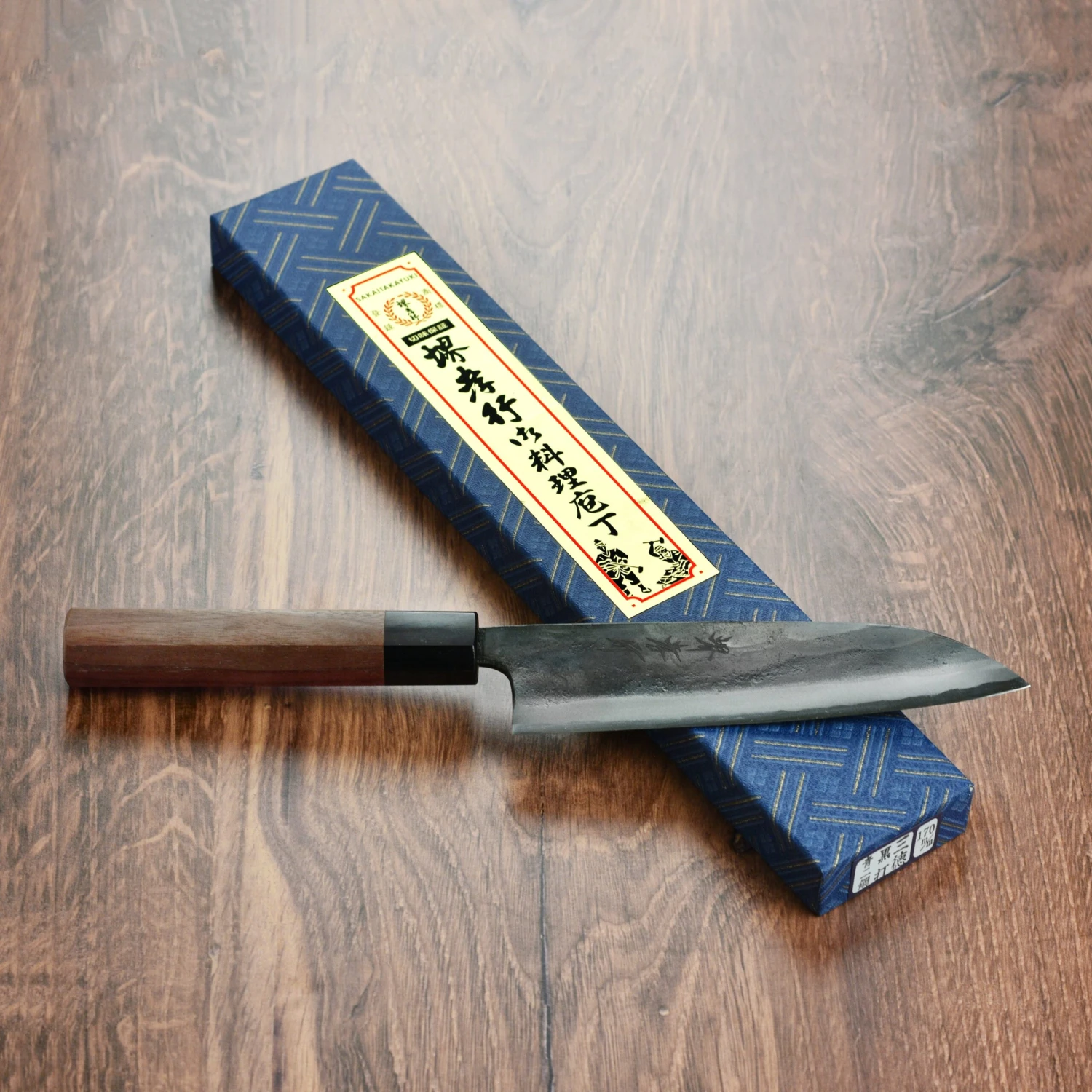 Takayuki Aogami Kurouchi 6.7" Santoku 7 Takayuki Aogami Kurouchi 6.7" Santoku - Image 5