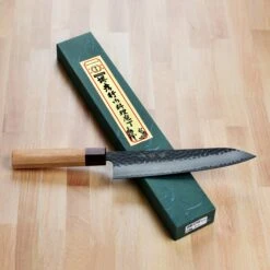 Takayuki Aogami Super Kurouchi 8.25" Gyuto -Zwilling Shop DSC 4990