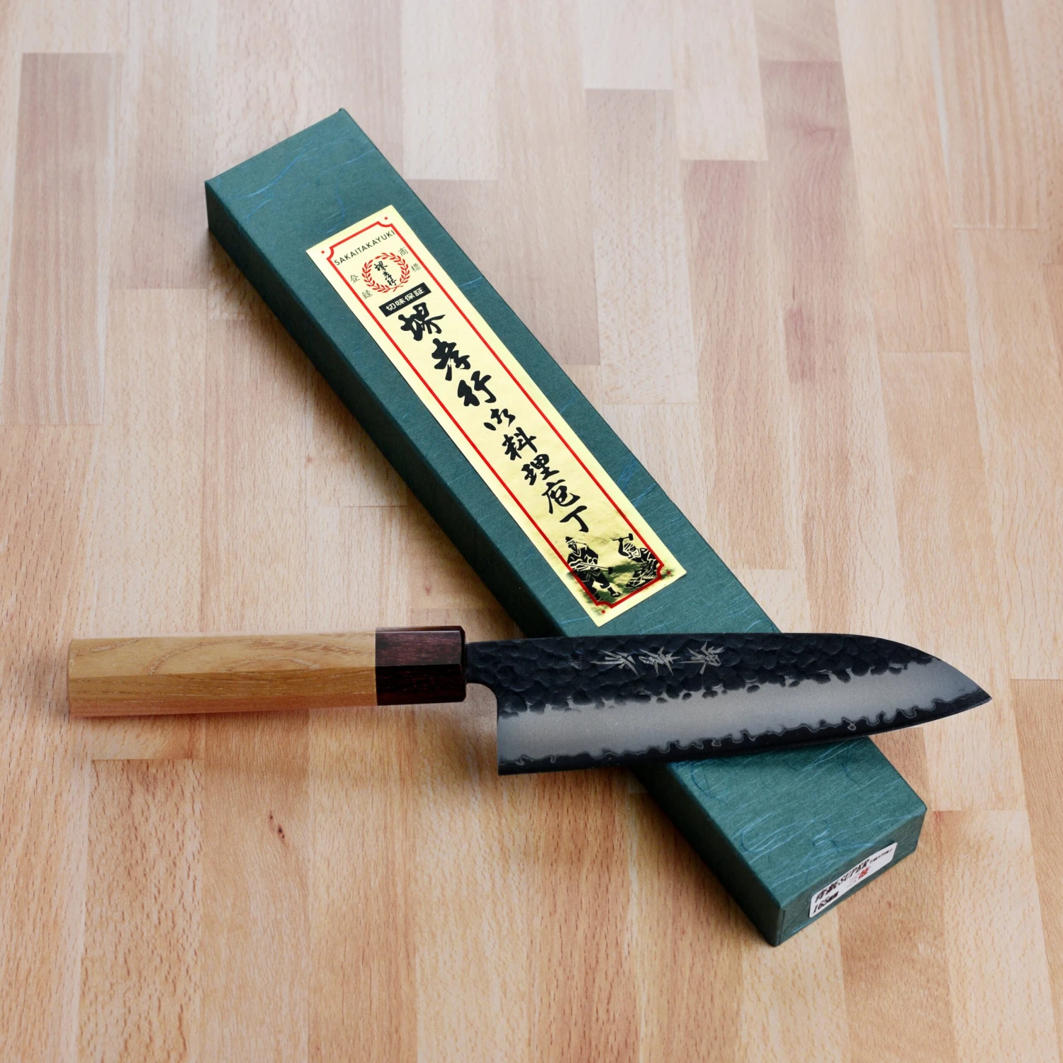 Takayuki Aogami Super Kurouchi 6.5" Santoku 11 Takayuki Aogami Super Kurouchi 6.5" Santoku - Image 9