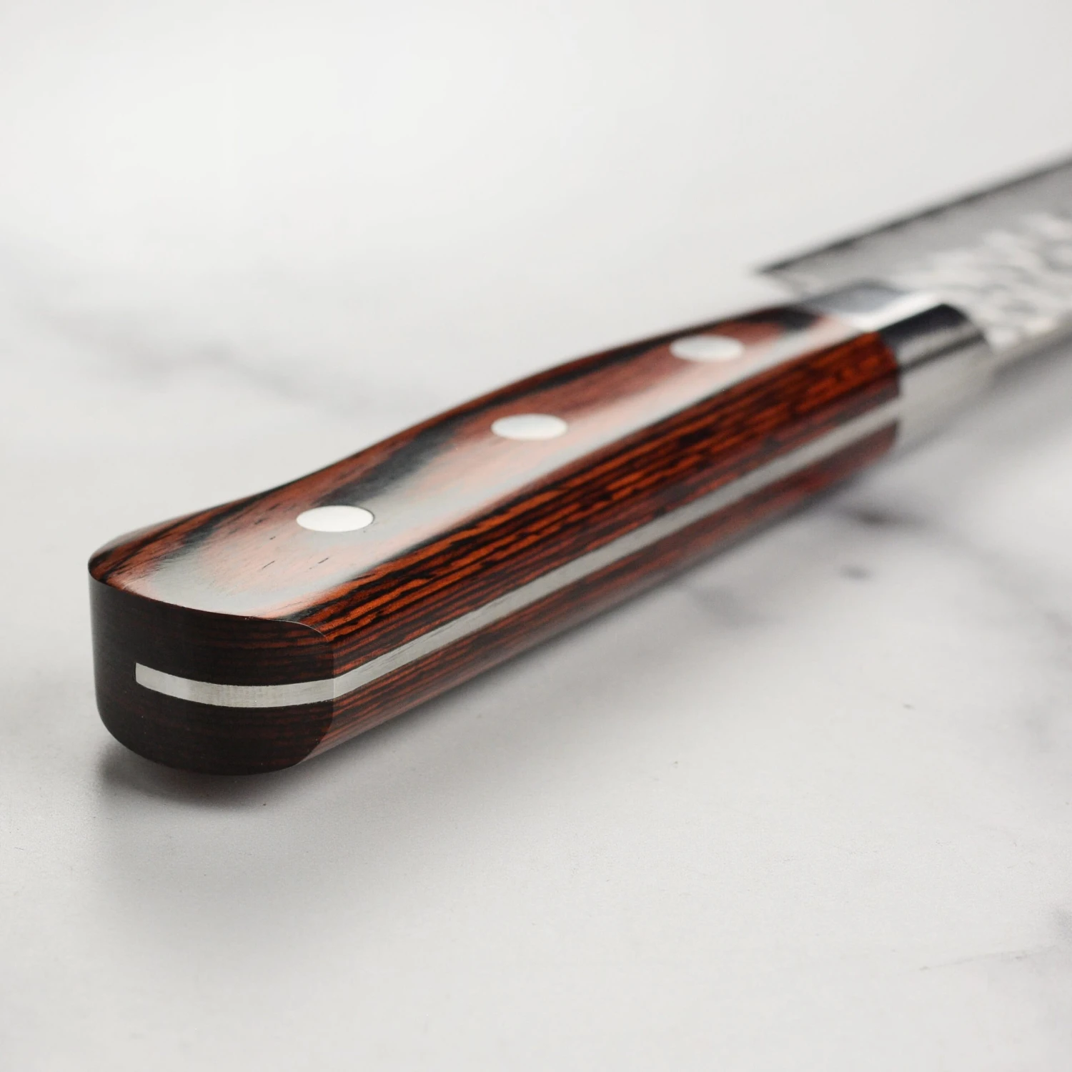 Takayuki Hammered Damascus 7.5" Bunka 7 Takayuki Hammered Damascus 7.5" Bunka - Image 5