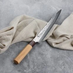 Takayuki Tsuchime Damascus 9.4" Sujihiki -Zwilling Shop DSC 5106