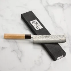 Takayuki Ginsan Nashiji 6.5" Nakiri -Zwilling Shop DSC 5237