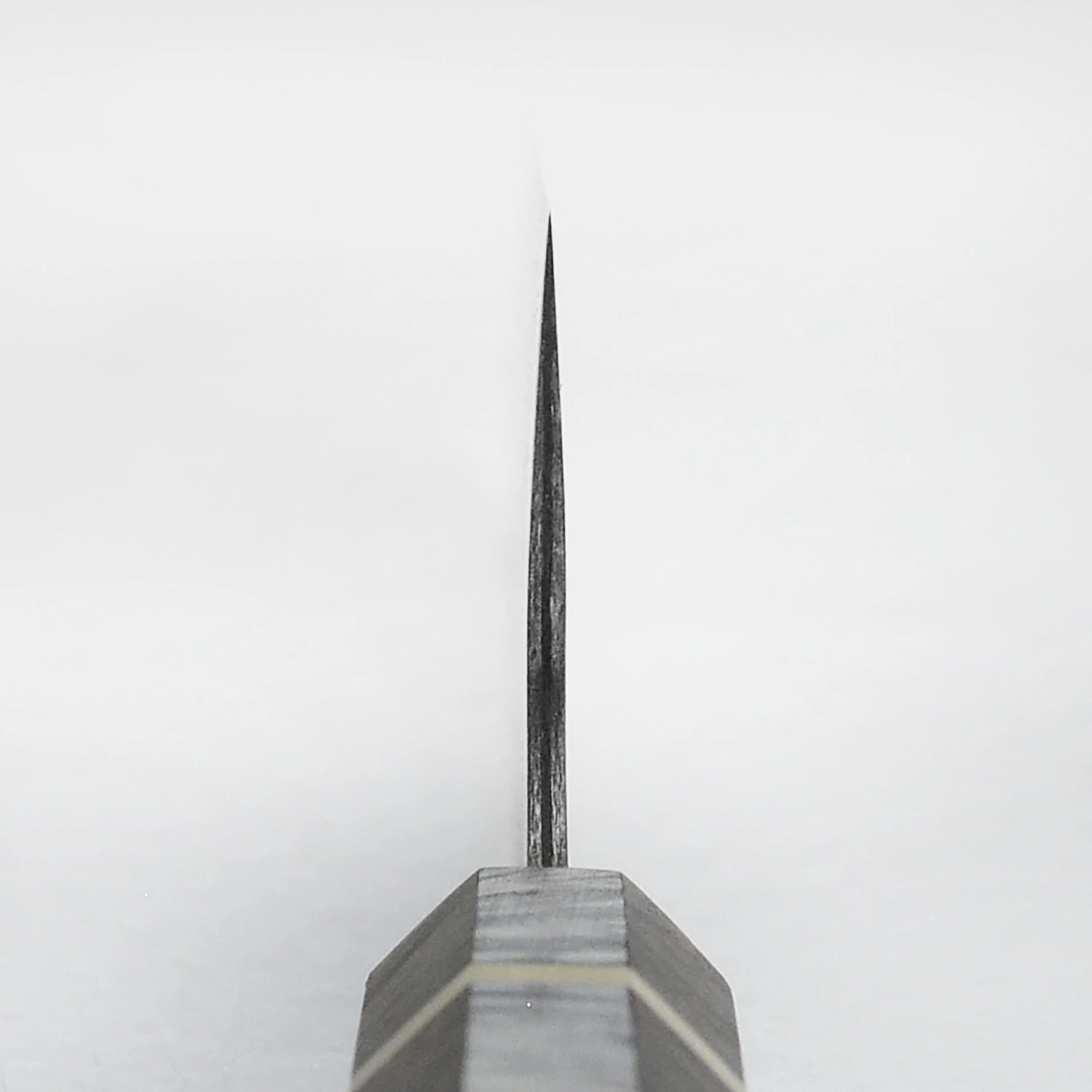 Saji SG2 Black Damascus 8.25" Gyuto, Stabilized Birch 11 Saji SG2 Black Damascus 8.25" Gyuto, Stabilized Birch - Image 9