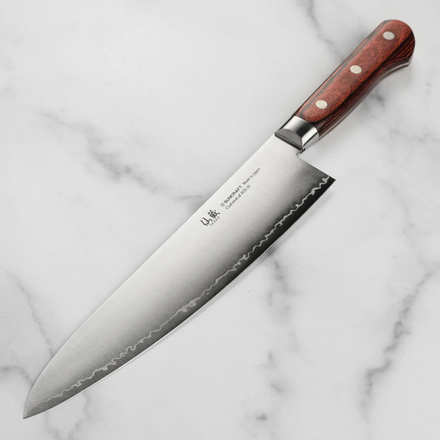 Senzo Clad AUS10 9.5" Chef's Knife 7 Senzo Clad AUS10 9.5" Chef's Knife - Image 5