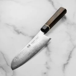 Senzo Black Damascus 6.5" Santoku Knife -Zwilling Shop DSC 5371