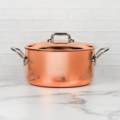 Mauviel M'6S 5.7-quart Induction Copper Stock Pot -Zwilling Shop DSC 5571