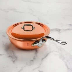 Mauviel M'6S 3.4-quart Induction Copper Saucier 14 Mauviel M'6S 3.4-quart Induction Copper Saucier -Zwilling Shop DSC 5575