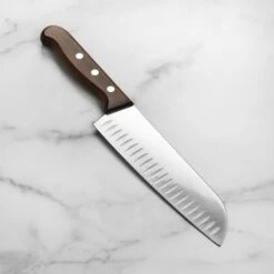 Victorinox Wood 7" Hollow Edge Santoku Knife -Zwilling Shop DSC 5763