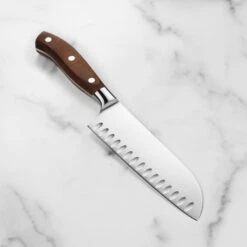 Victorinox Grand Maitre Wood 7" Hollow Edge Santoku Knife -Zwilling Shop DSC 5819