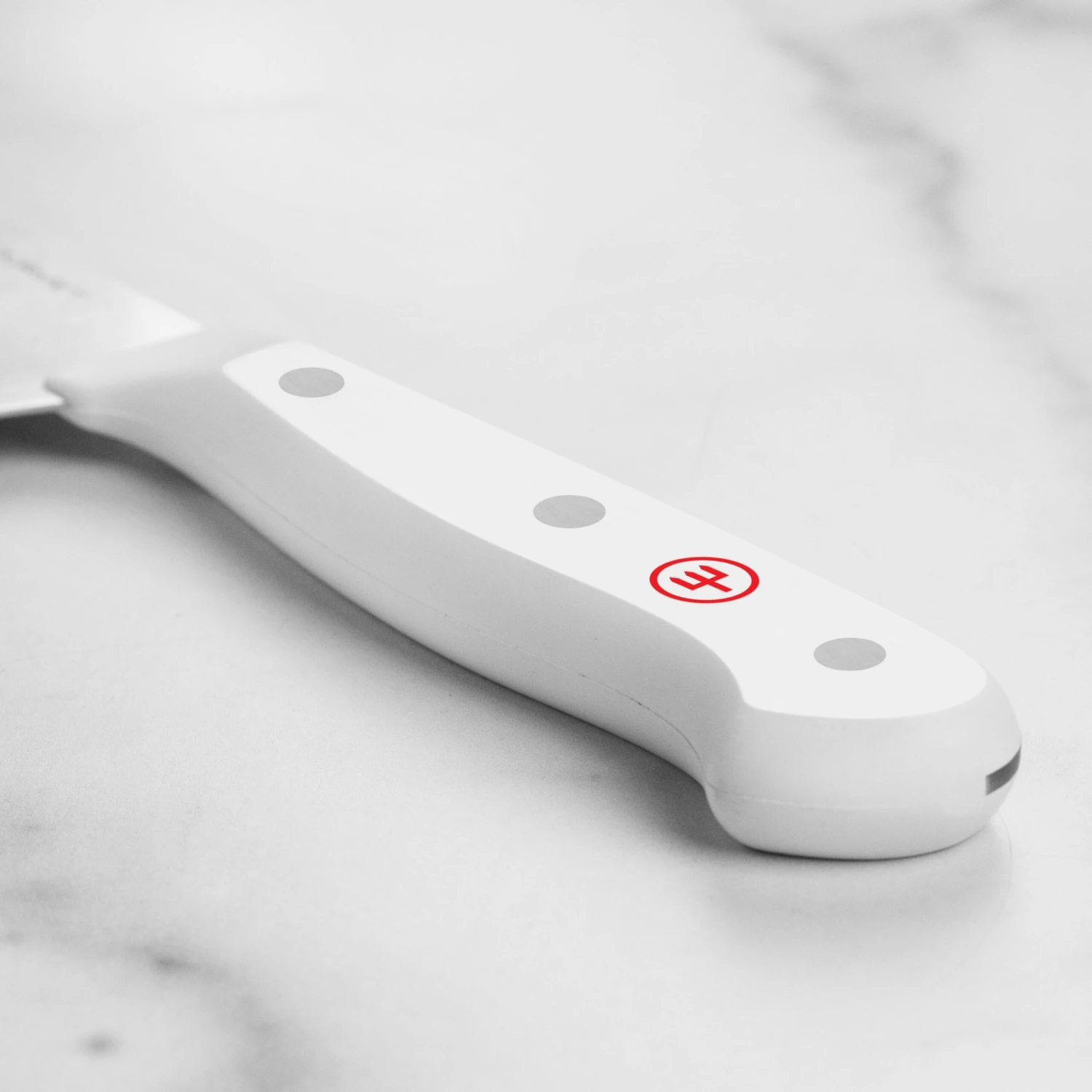 Wusthof Gourmet 5" Hollow Edge Santoku Knife, White Handle 4 Wusthof Gourmet 5" Hollow Edge Santoku Knife, White Handle - Image 2