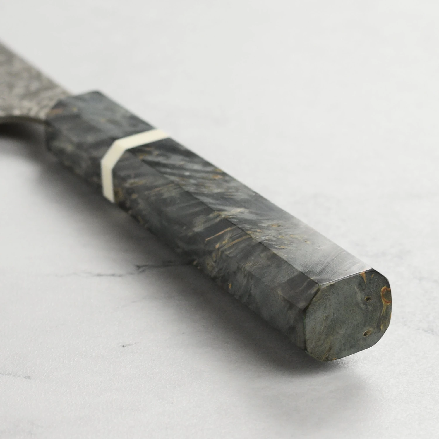 Saji SG2 Black Damascus 8.25" Gyuto, Stabilized Birch 4 Saji SG2 Black Damascus 8.25" Gyuto, Stabilized Birch - Image 2