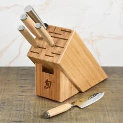 Shun Premier Blonde 6 Piece Knife Block Set -Zwilling Shop DSC 6321