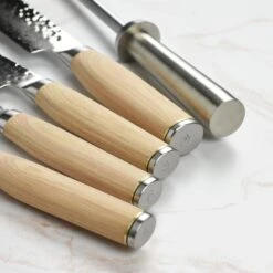 Shun Premier Blonde 6 Piece Knife Block Set -Zwilling Shop DSC 6326