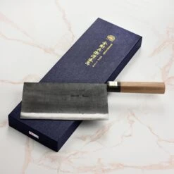 Moritaka 8.25" Aogami Super Carbon Steel Chinese Chef's Knife -Zwilling Shop DSC 6394 2