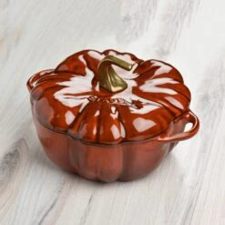 Staub 3.5-quart Burnt Orange Cast Iron Pumpkin Cocotte -Zwilling Shop DSC 6410