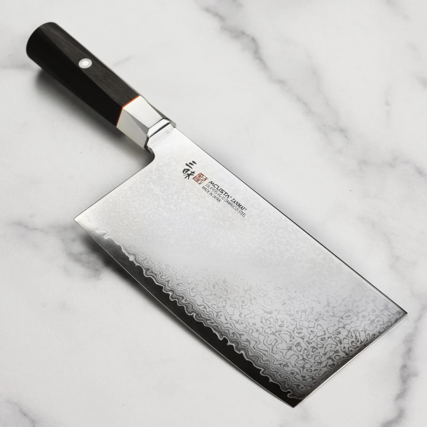 Zanmai VG10 Damascus 7" Chinese Chef's Knife 3 Zanmai VG10 Damascus 7" Chinese Chef's Knife