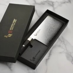 Zanmai VG10 Damascus 7" Chinese Chef's Knife 14 Zanmai VG10 Damascus 7" Chinese Chef's Knife -Zwilling Shop DSC 6459