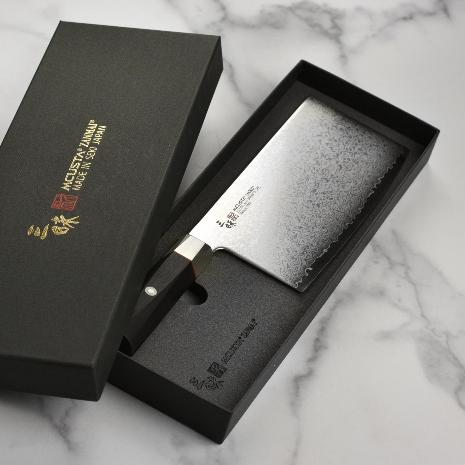 Zanmai VG10 Damascus 7" Chinese Chef's Knife 8 Zanmai VG10 Damascus 7" Chinese Chef's Knife - Image 6