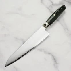 Zanmai Revolution SG2 8.25" Gyuto With Green Micarta Handle -Zwilling Shop DSC 6500