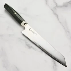 Zanmai Revolution SG2 9" Kiritsuke With Green Micarta Handle