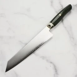 Zanmai Revolution SG2 9" Kiritsuke With Green Micarta Handle -Zwilling Shop DSC 6504