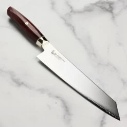 Zanmai Revolution SG2 9" Kiritsuke With Red Pakkawood Handle
