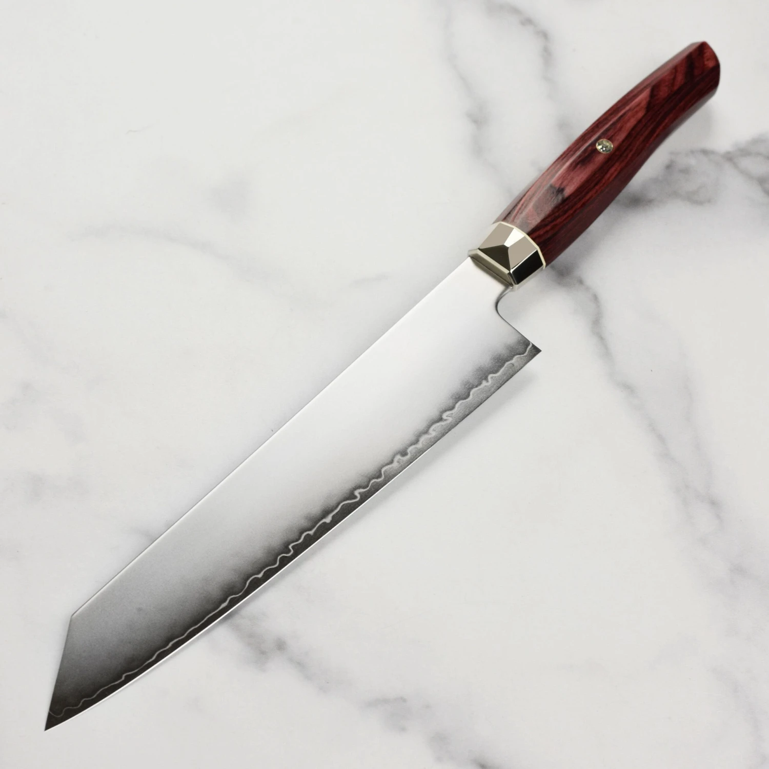 Zanmai Revolution SG2 9" Kiritsuke With Red Pakkawood Handle 7 Zanmai Revolution SG2 9" Kiritsuke With Red Pakkawood Handle - Image 5