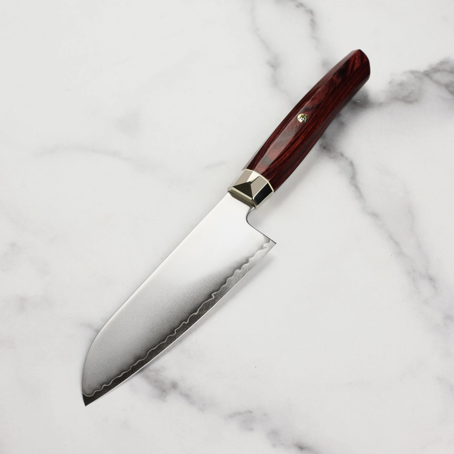 Zanmai Revolution SG2 5.9" Ko-Santoku With Red Pakkawood Handle 7 Zanmai Revolution SG2 5.9" Ko-Santoku With Red Pakkawood Handle - Image 5