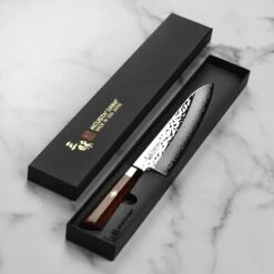 Zanmai Supreme Hammered 8.25" Gyuto -Zwilling Shop DSC 6577