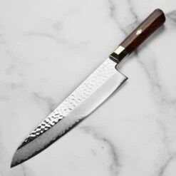 Zanmai Supreme Hammered 9.4" Gyuto -Zwilling Shop DSC 6579