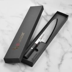 Zanmai Hybrid Damascus Splash 8.25" Gyuto 14 Zanmai Hybrid Damascus Splash 8.25" Gyuto -Zwilling Shop DSC 6606