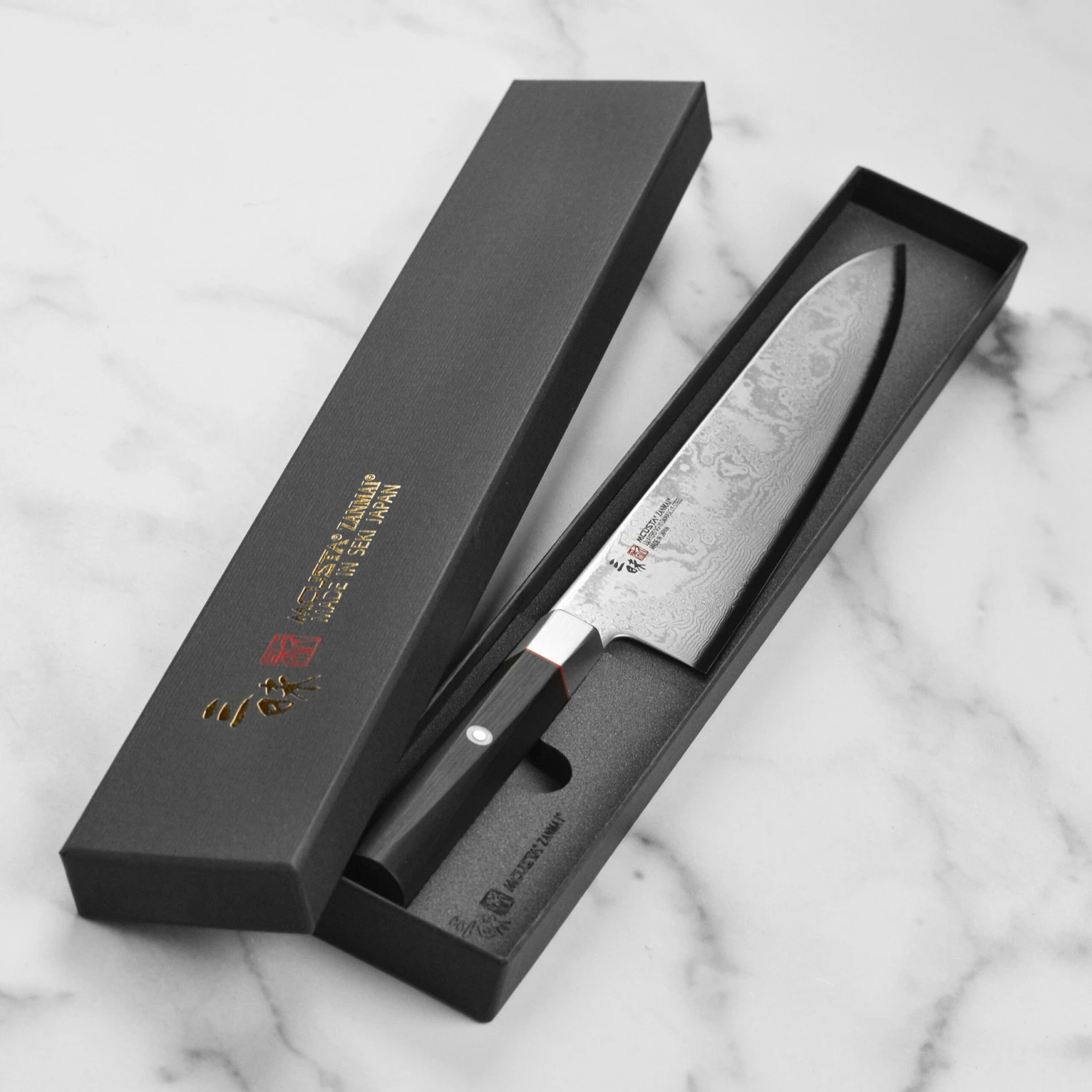 Zanmai Hybrid Damascus Splash 9.4" Gyuto 8 Zanmai Hybrid Damascus Splash 9.4" Gyuto - Image 6