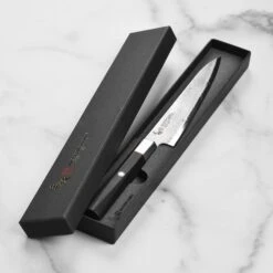 Zanmai Hybrid Damascus Splash 5.9" Petty 14 Zanmai Hybrid Damascus Splash 5.9" Petty -Zwilling Shop DSC 6628