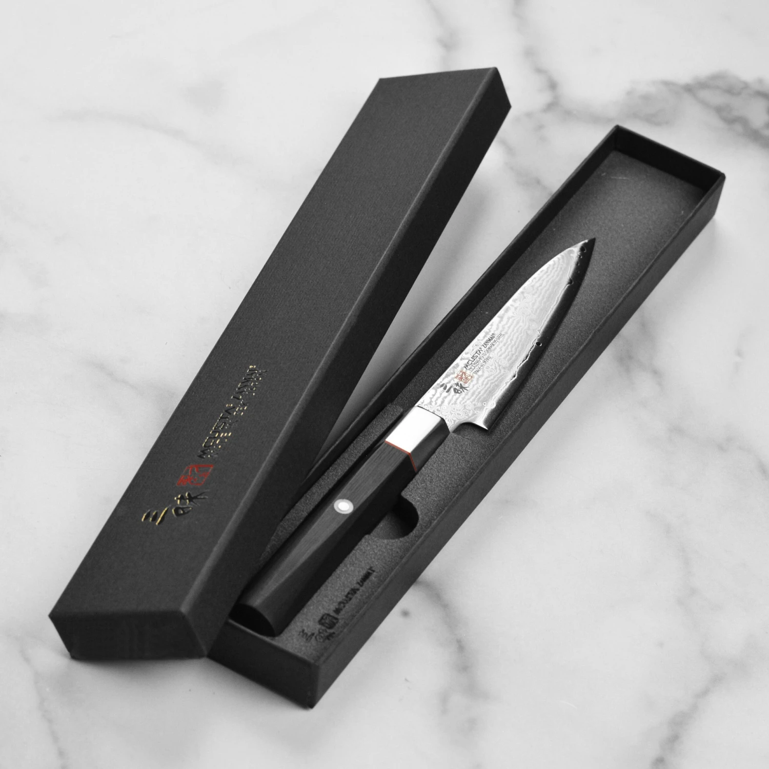 Zanmai Hybrid Damascus Splash 4.3" Petty 8 Zanmai Hybrid Damascus Splash 4.3" Petty - Image 6