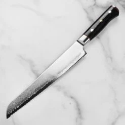 Zanmai Classic Pro Zebra Damascus 9" Bread Knife -Zwilling Shop DSC 6750