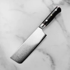 Zanmai Classic Pro Zebra Damascus 6.5" Nakiri -Zwilling Shop DSC 6757