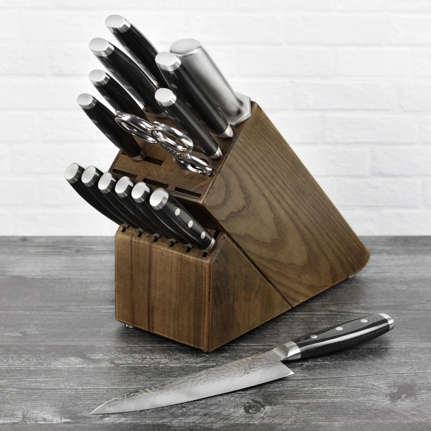 Enso HD 16 Piece Dark Ash Knife Block Set 5 Enso HD 16 Piece Dark Ash Knife Block Set - Image 3